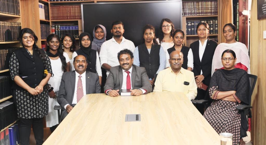 Our Founder, Adv. Prabhakaran
with our team.